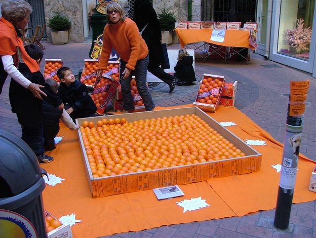 pyramide d'oranges toujours