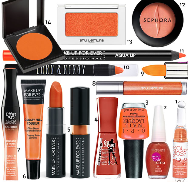 maquillages orange