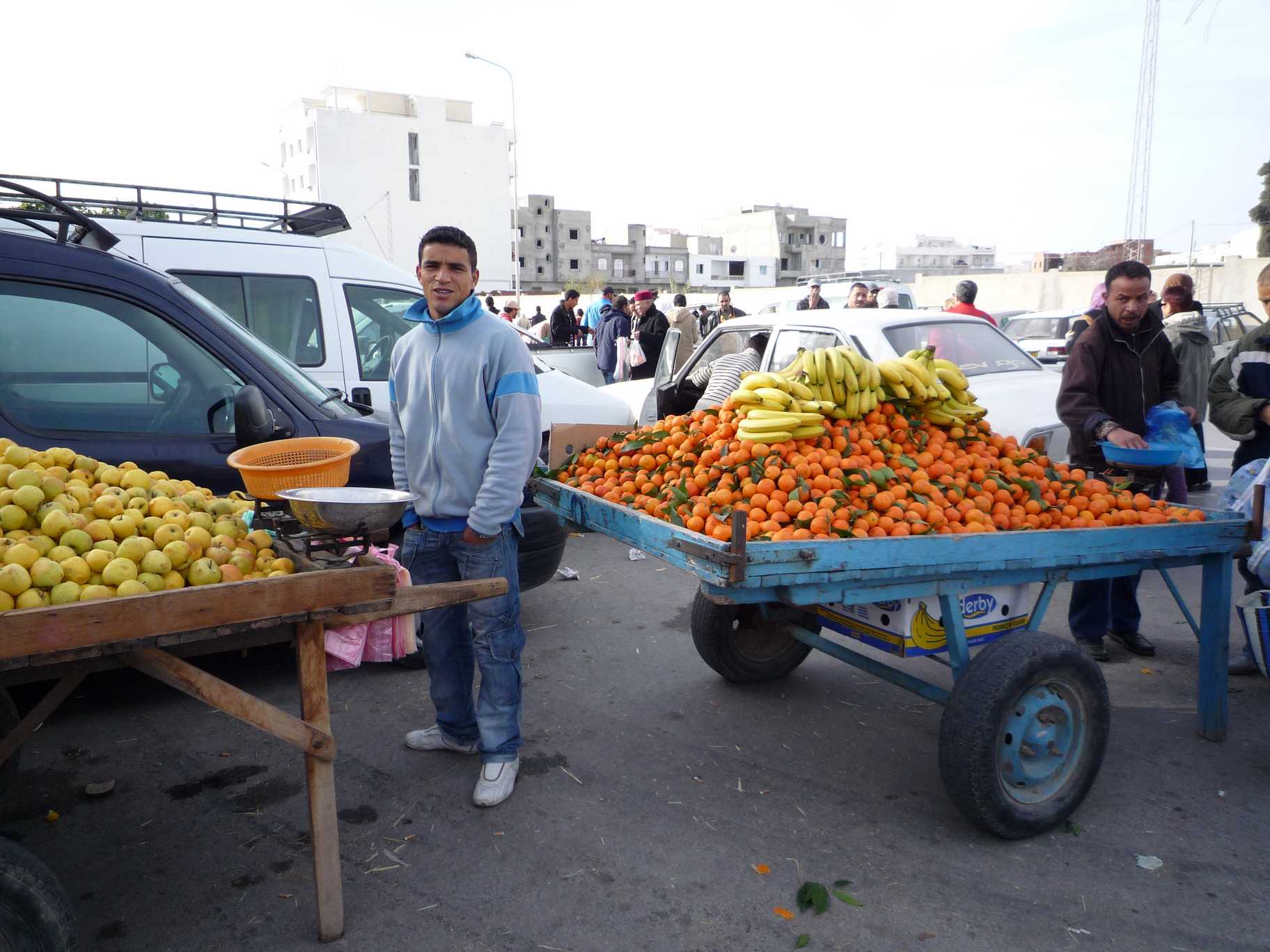 vendeur d'agrumes en Tunisie