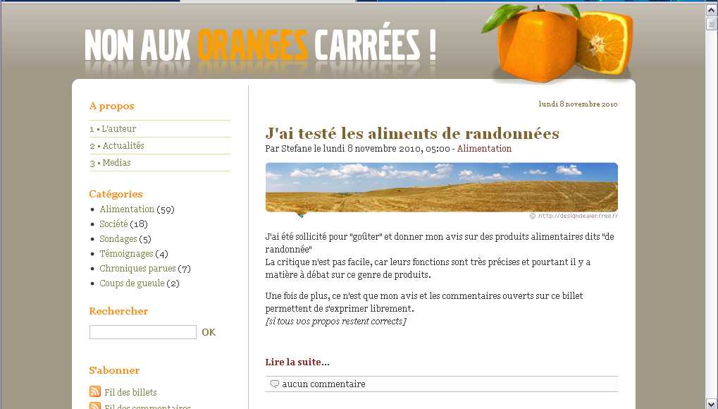 les oranges carrées