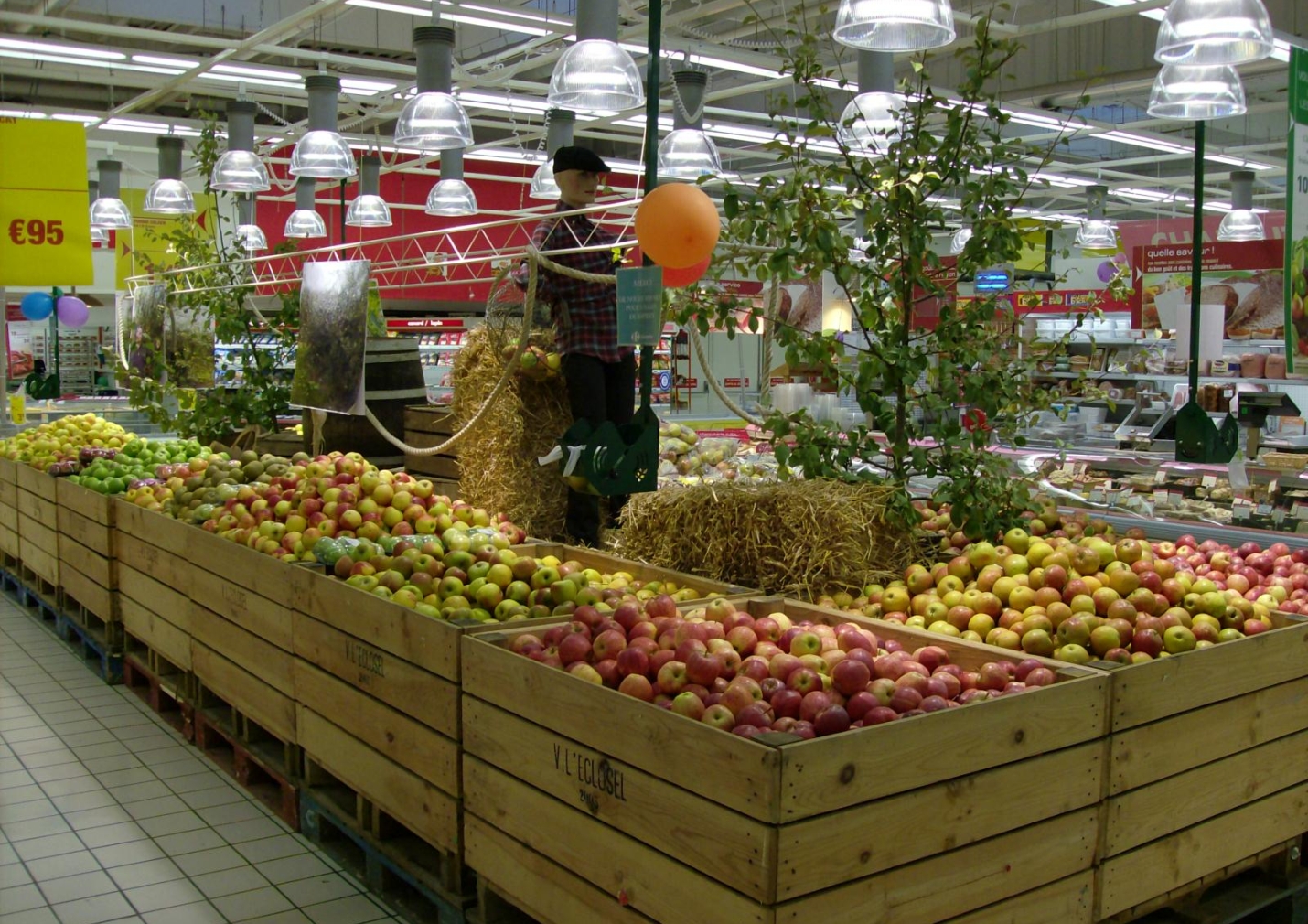 rayon fruits et légumes carrefour