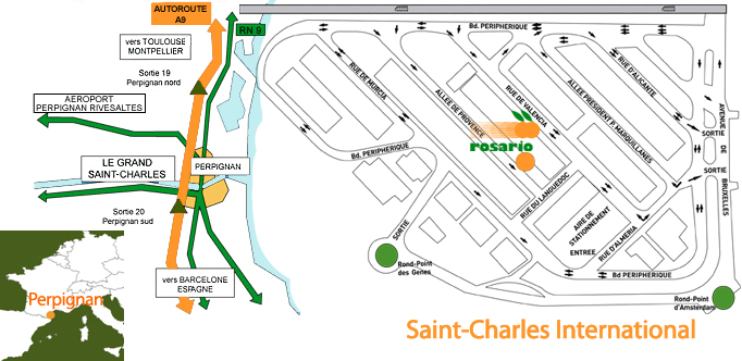 saint charles international - accès et plan